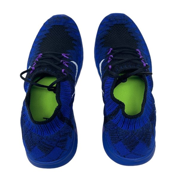 New Nike Free 3.0 Flyknit 636231-014 Royal/Black/White/Multicolor Sneakers Sz 9 - Picture 10 of 13